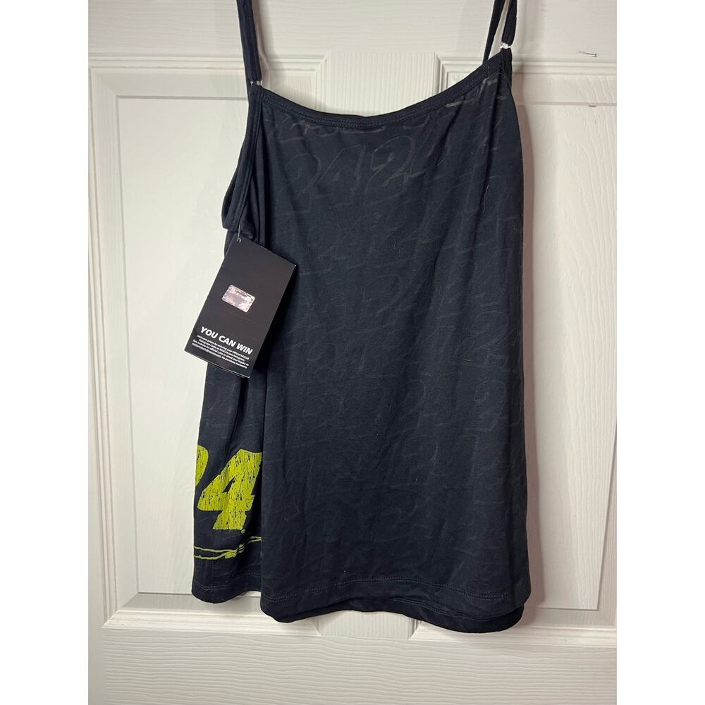 Nascar Womens Spaghetti Strap Top Jeff Gordon  Number Signed Black NWT Medium